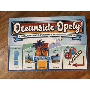 Late For The Sky Oceanside-opoly Board Game 2-6 Players Family New 8+ USA
